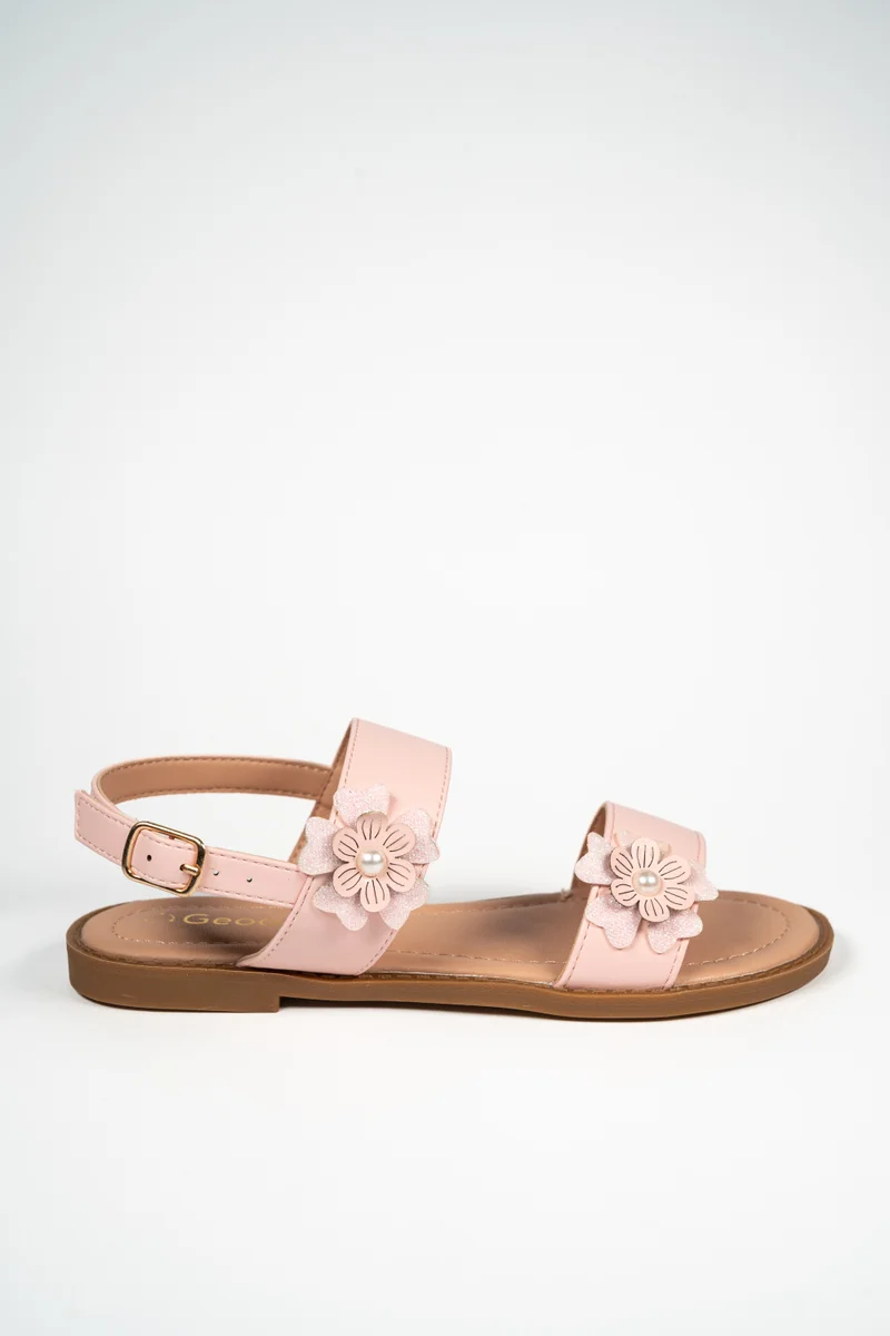 جيومني صنادل جيومني للبنات – صنادل مريحة ومريحة للأطفال، والبنات قبل المراهقة والصغيرات للمدرسة، واللعب والملابس اليومية